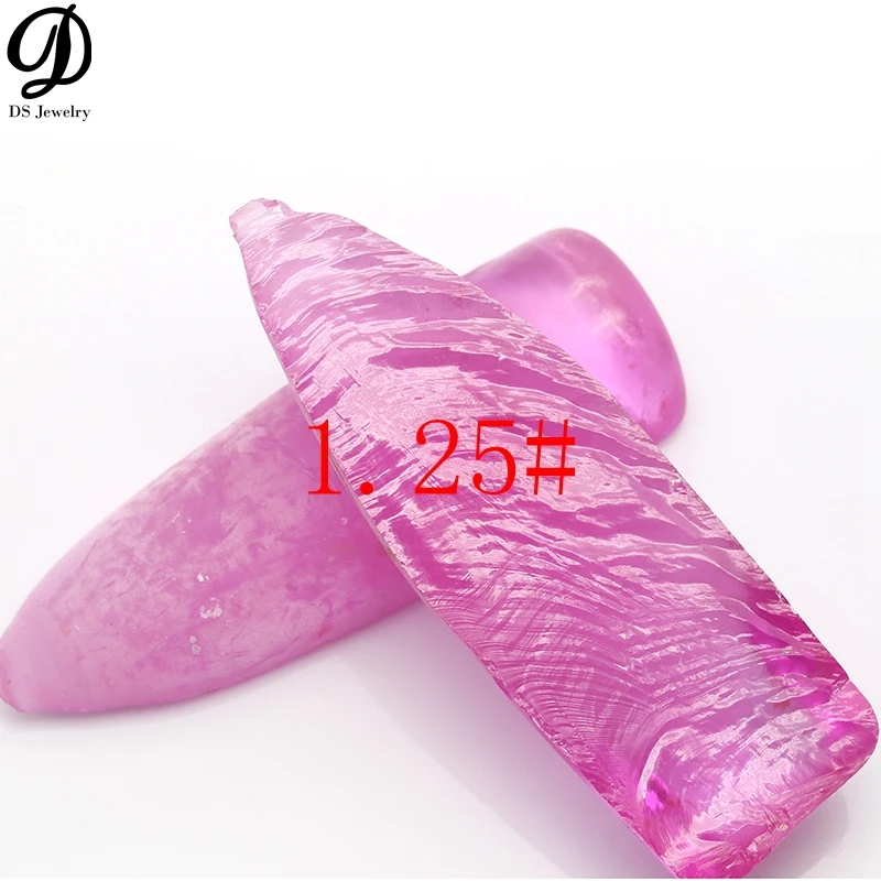 

China wholesale synthetic ruby gemstone pink 1.25# rough Synthetic Corundum