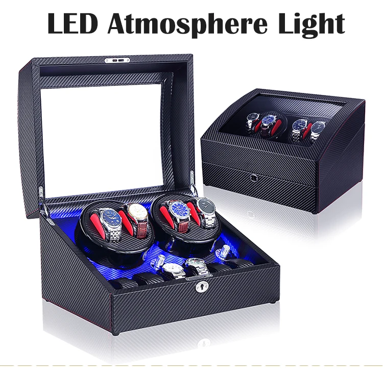 Wholesale Mabuchi Motor Watch Box Electronic Automatic Watch Winder Luxury Watch Winder