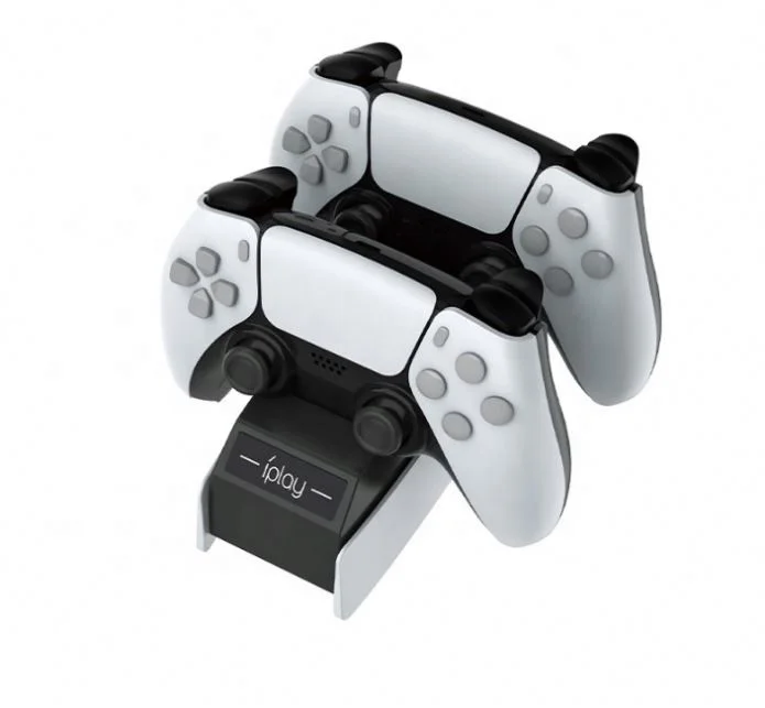 

Fast PS5 Charger Dock For Two P5 Controllers Charging, Black+white