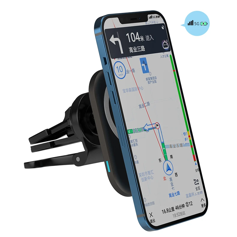 

2022 new arrival hot selling portable car phone holder wireless charger