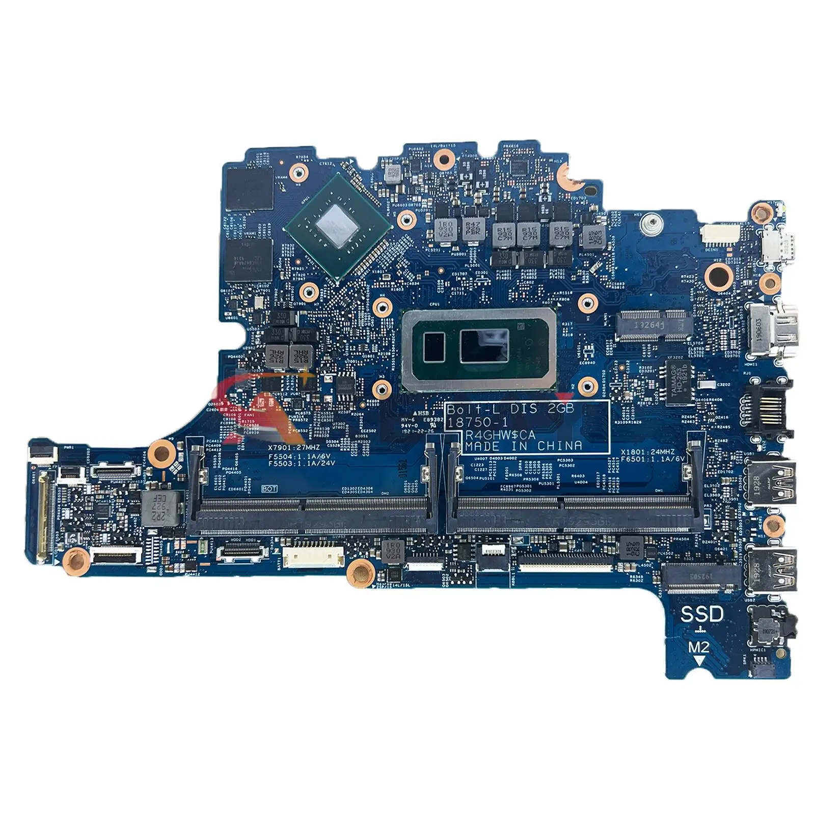 

18750-1 0kvn26 Mainboard.for Dell Latitude 3400 3500 Laptop Motherboard.I7-8565U I5-8265U CPU. N16S-GTR-S-A2 MX130 2G GPU