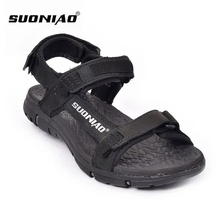 

sandalias quick drying non slip mens designer leather sandals