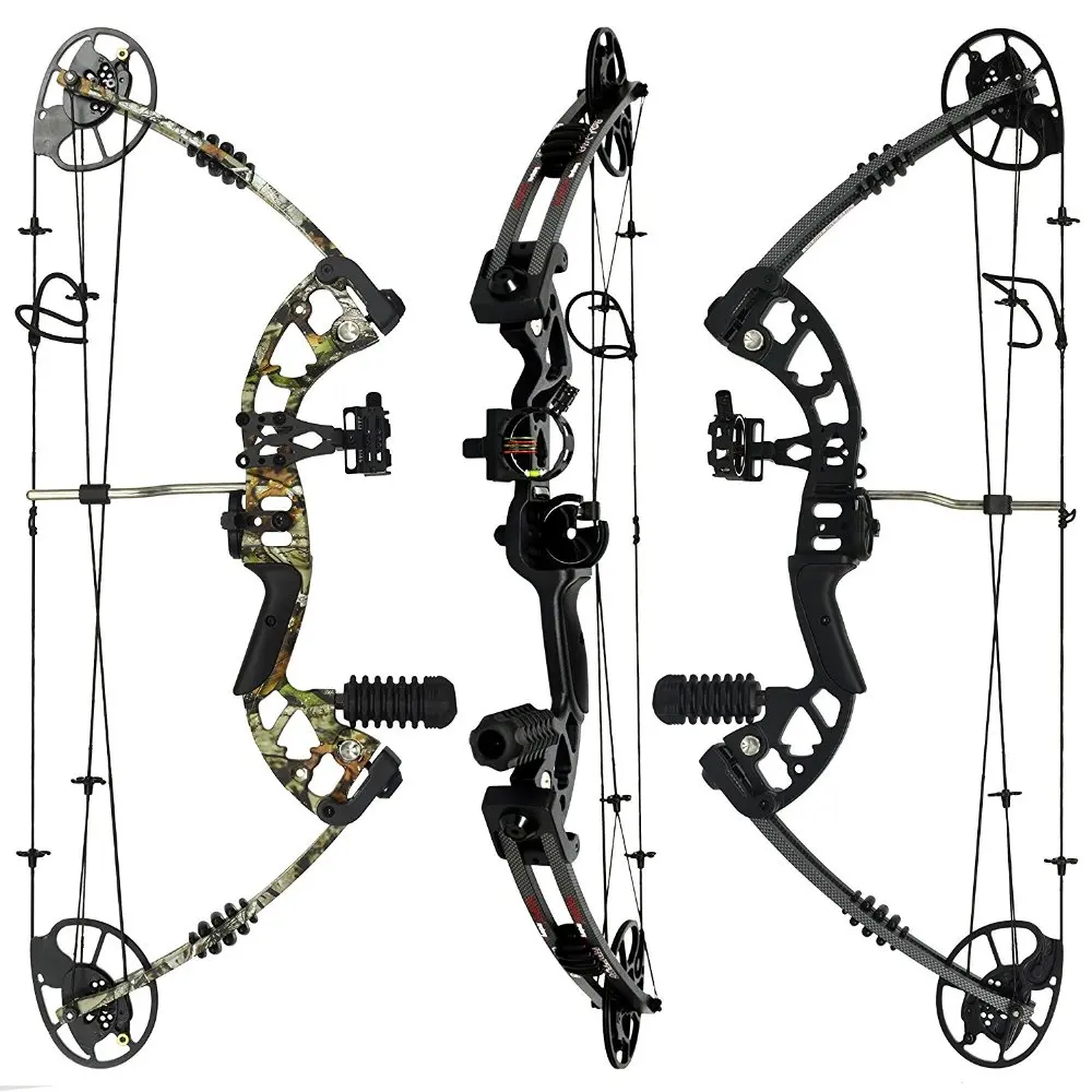 

ZS-M125 Hunting Fishing Competition Compound Bow for shooting Archery Arrow 30-70lbs Aluminum Riser Laminated Limbs