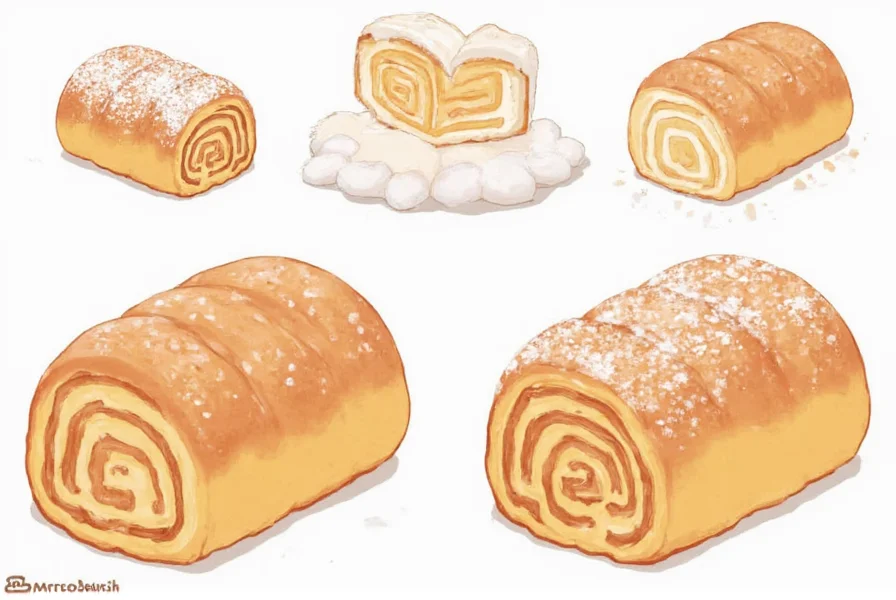 Comparison of five different Sanrio character faces decorated onto individual cinnamon rolls showing distinctive features of Hello Kitty, My Melody, Cinnamoroll, Pompompurin, and Kuromi