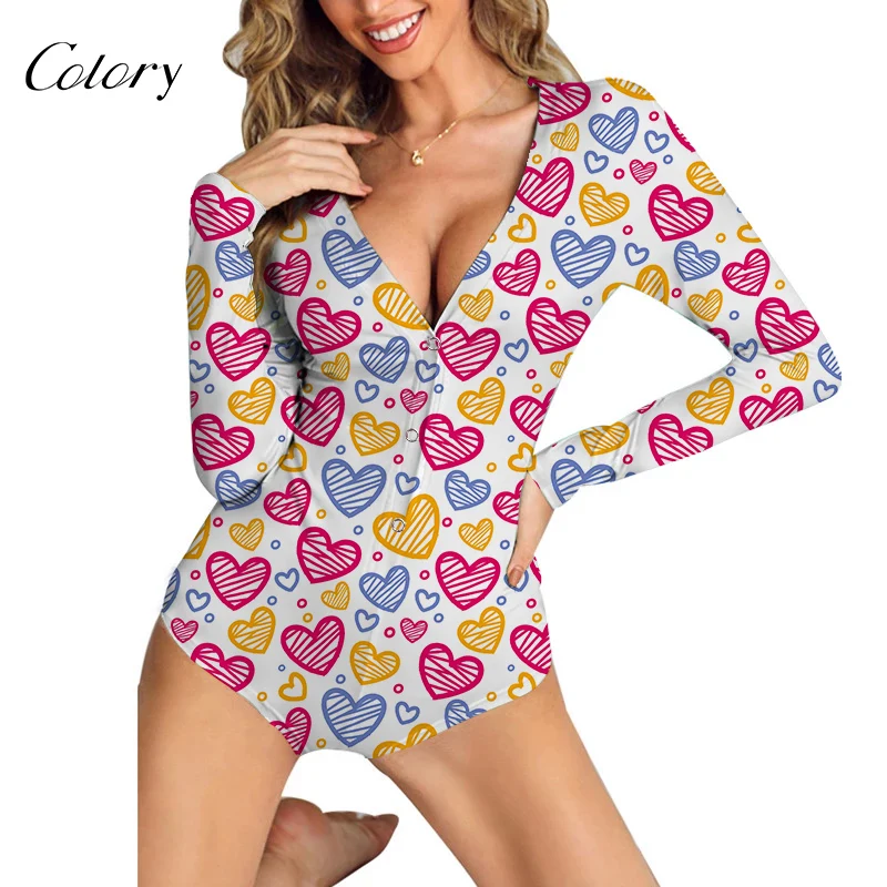 

Colory Custom Onesie Customized Plus Size Wholesale Cotton Sleepwear, Picture shows