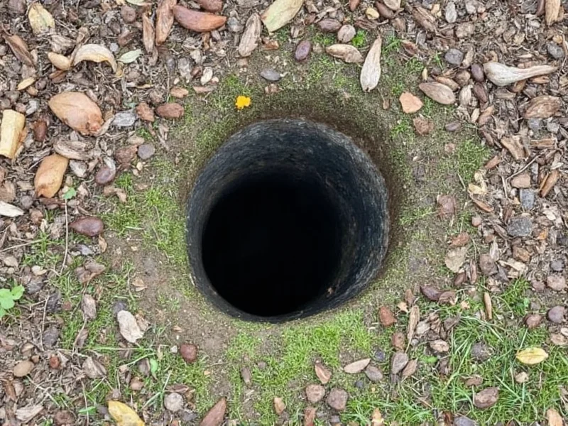 Close-up of drainage system in DIY liquid composter