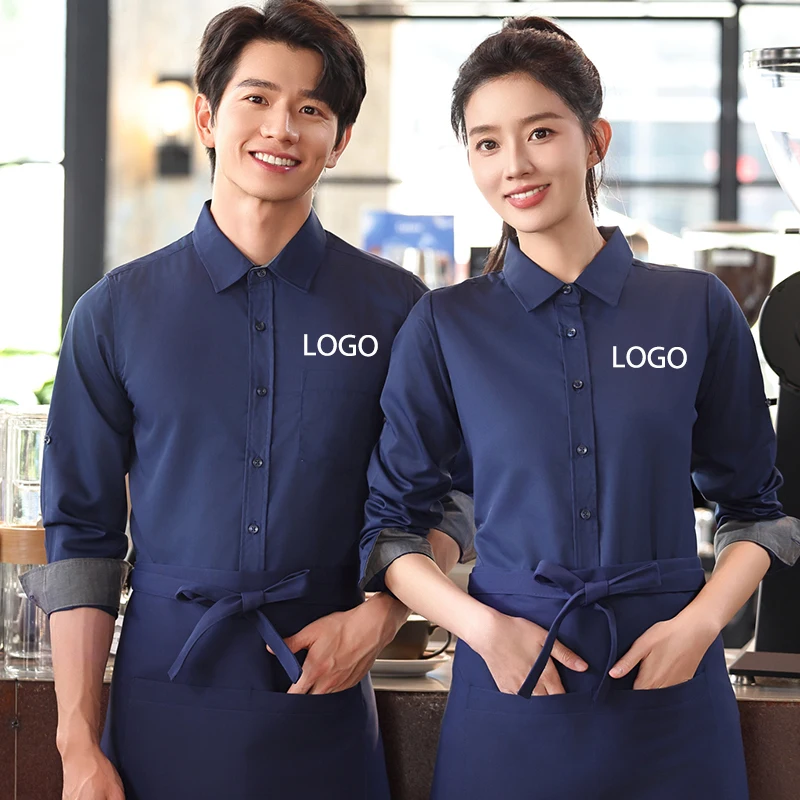 Long Sleeved Lapel Uniform Shirt Catering & Hospitality