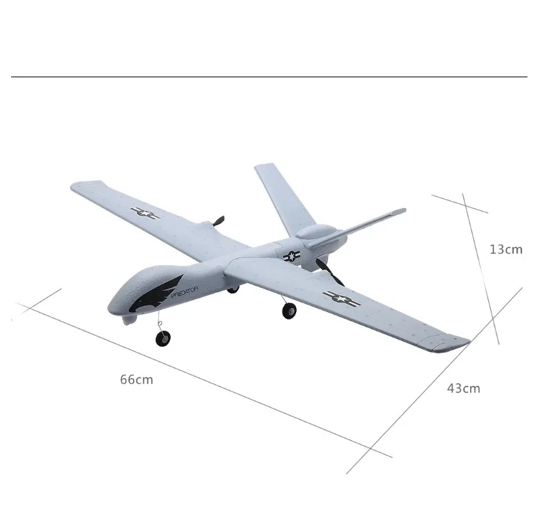

ZC Z51 RC Glider Airplane Remote Control 2.4GHZ Flying Model with LED Hand Throwing Wingspan Foam Plane Toys For Kids DIY