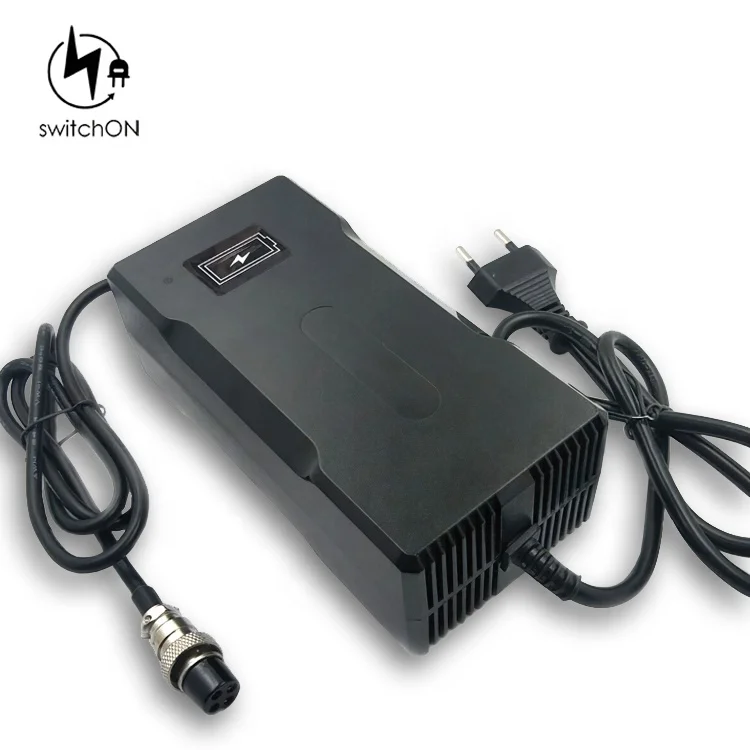 

Automatic Electric Vehicle Scooters 48V 52V Lithium Li-ion Battery Charger 58.8V 4A 14S, Black