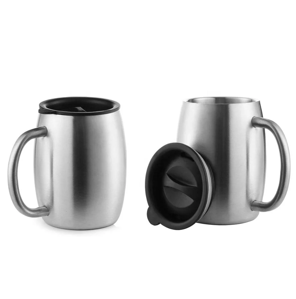 Insulated Stainless Steel Coffee Mug With Bpa-free Spill Proof Lid And ...