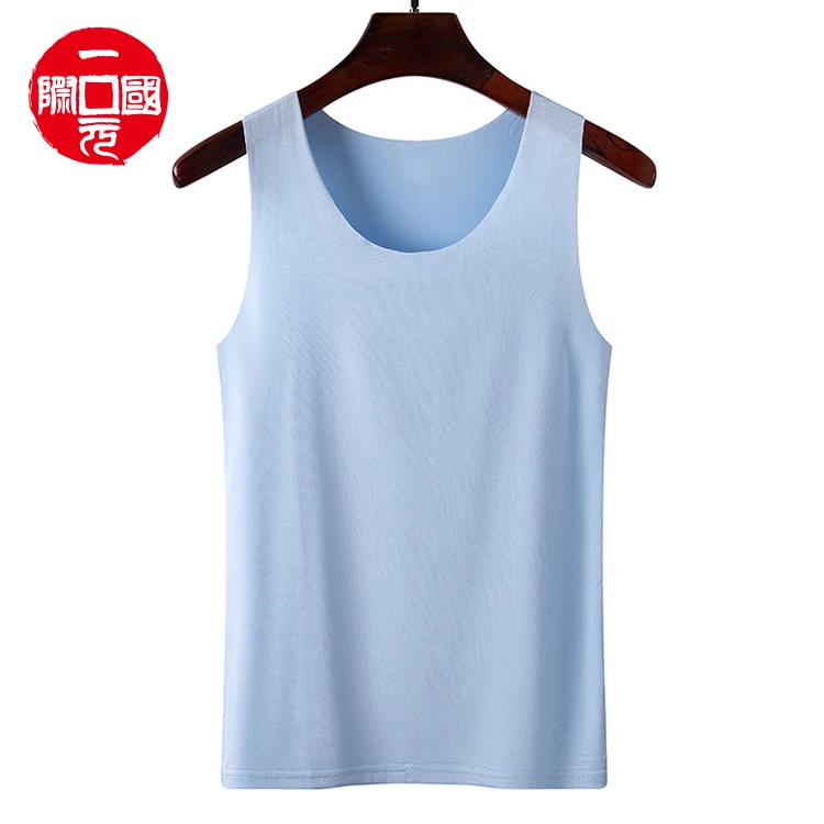

men's tank tops Summer Pure Color Slim Sports Fitness Sleeveless Base T-shirt