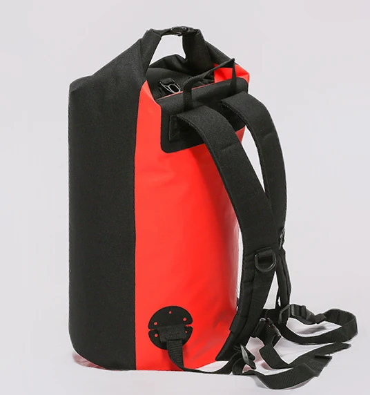 

Customized 500D PVC tarpaulin+oxford backpack with logo waterproof bag for travelling