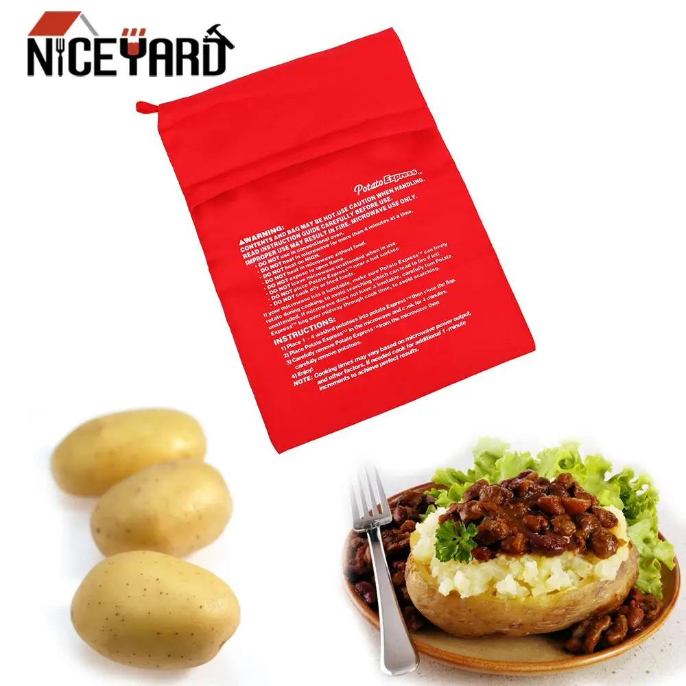 

Easy To Cook Steam Poet Microwave Baking Potatoes Bag Washable Cooker Bag Qui Fast Baked Potatoes Rice Poet