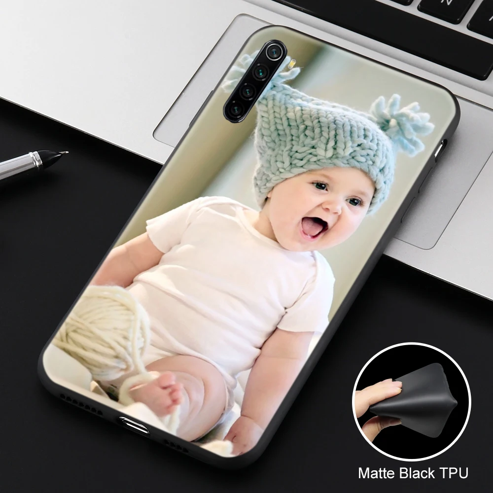 

DIY photo super thin phone case For Redmi 3s 5 plus A2 Lite 7A 8 pro note 9s 8T back cover Customized Image Print black matte