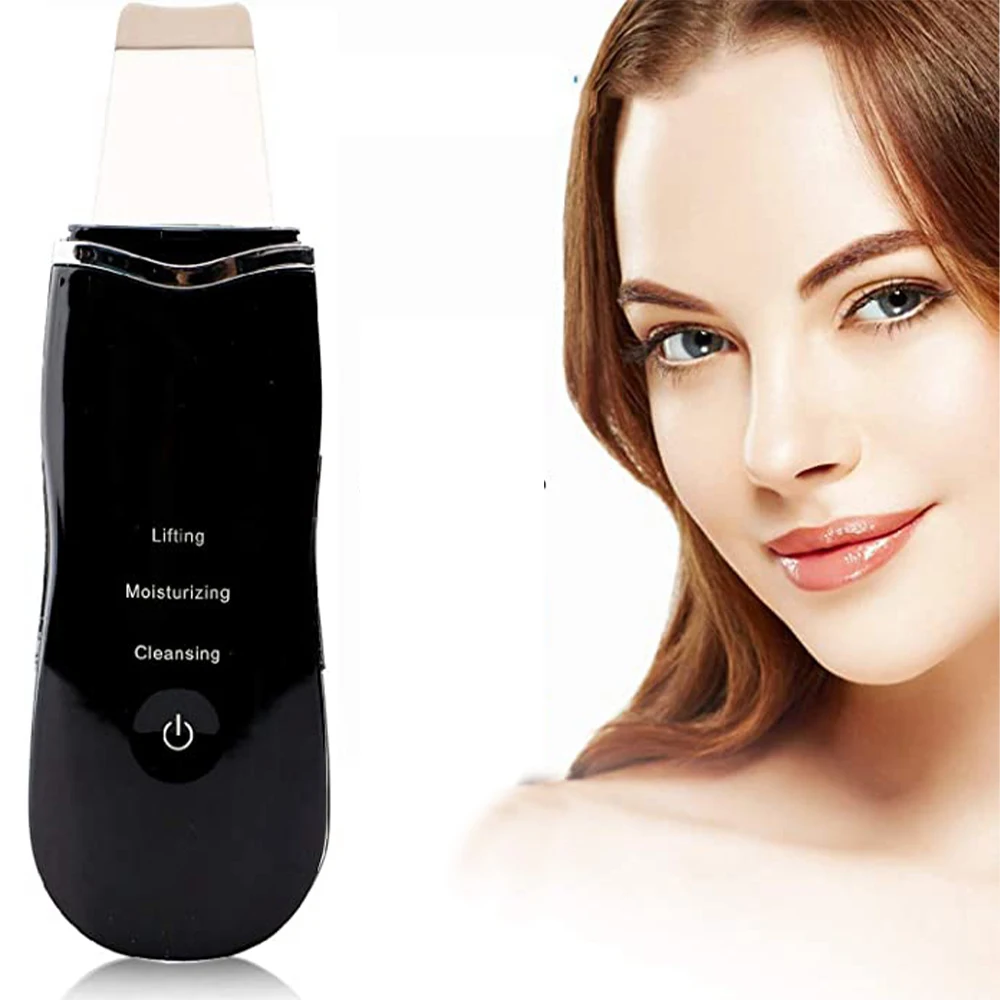 

Most Effective Best Skin Cleaning Fac elifting Ultrasonic skin scrubber spatula Powerful Vibration Skin Scrubber Facial machine