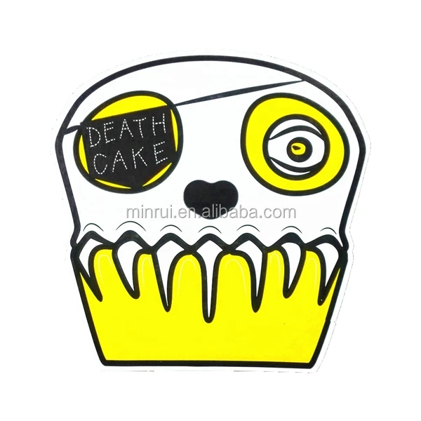 
Custom Cartoon Design Printed Self Destructive Vinyl Eggshell Stickers for Graffiti Art 