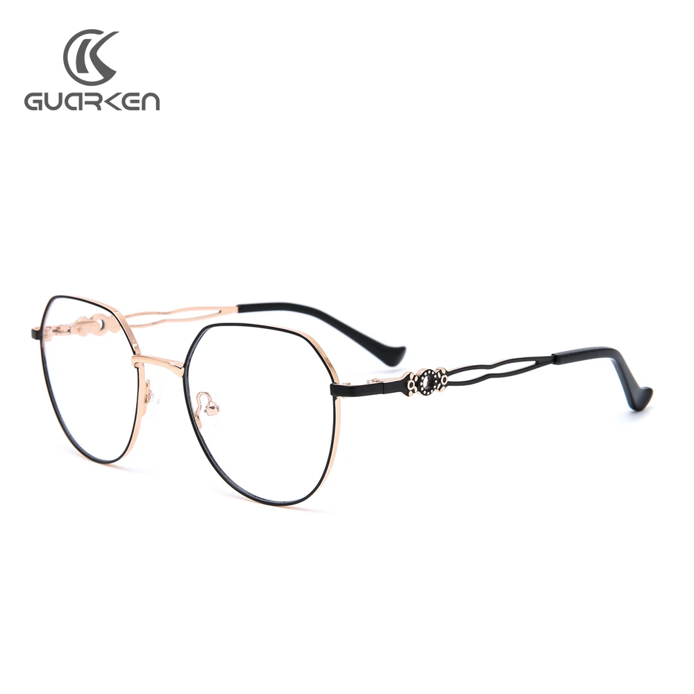 

2021 New Fashion Irregular Shapes Eyeglasses Optical Frame Metal Blue Light Blocking Glasses