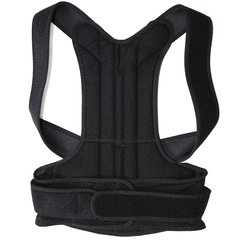 

2021 Back Support Belts Adult Student Brace Shoulder Back Adjustable Posture Corrector For Men And Women, Black