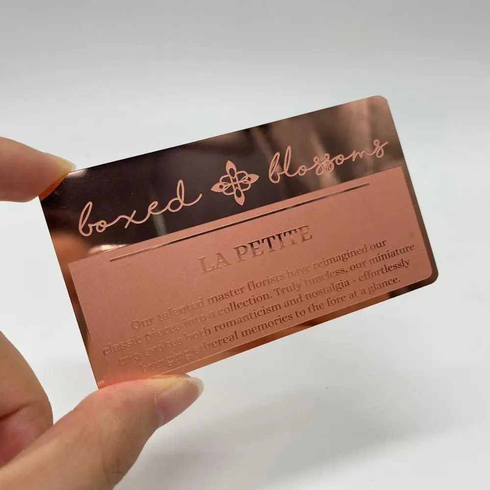 DU rose gold mirror metal car