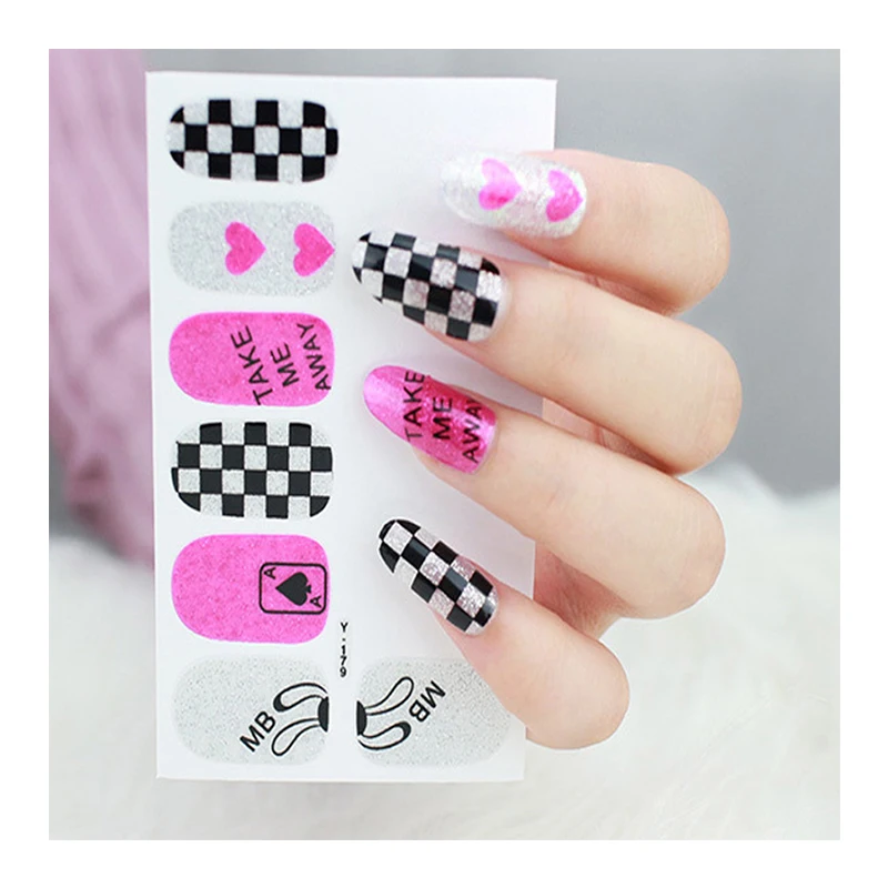 

Wholesale Fashion personality nail stickers DIY Nail sticker, Colorful