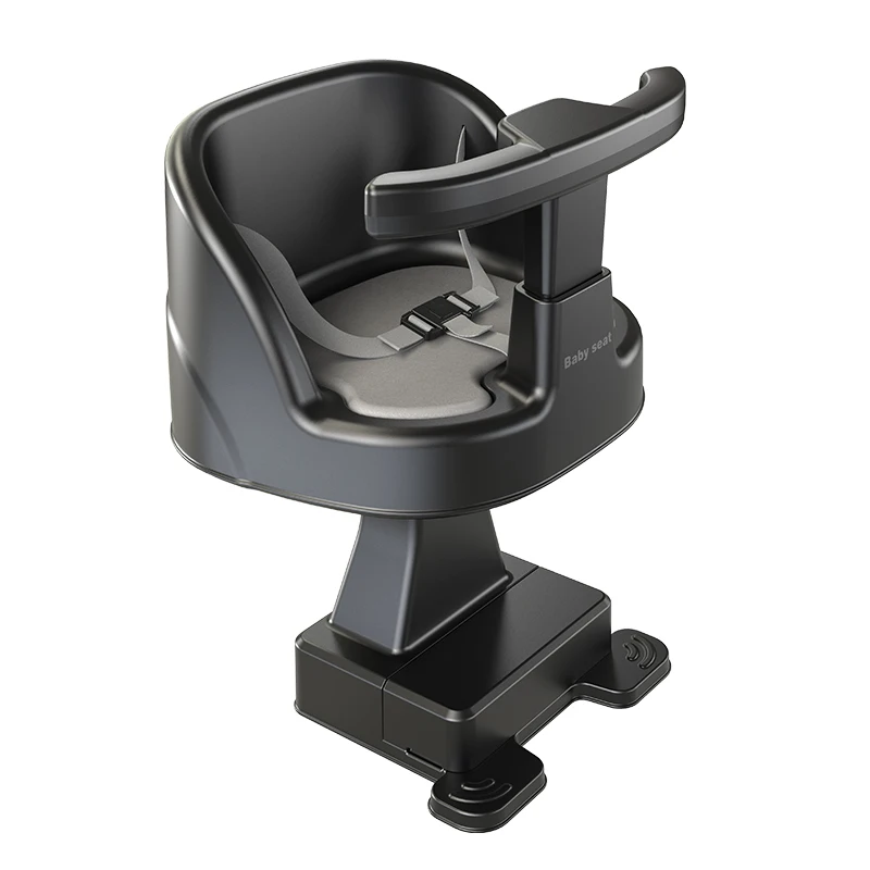 

wholesale Front baby bike seat kids safety child bicycle seat bike front kids saddle with foot pedals, Black