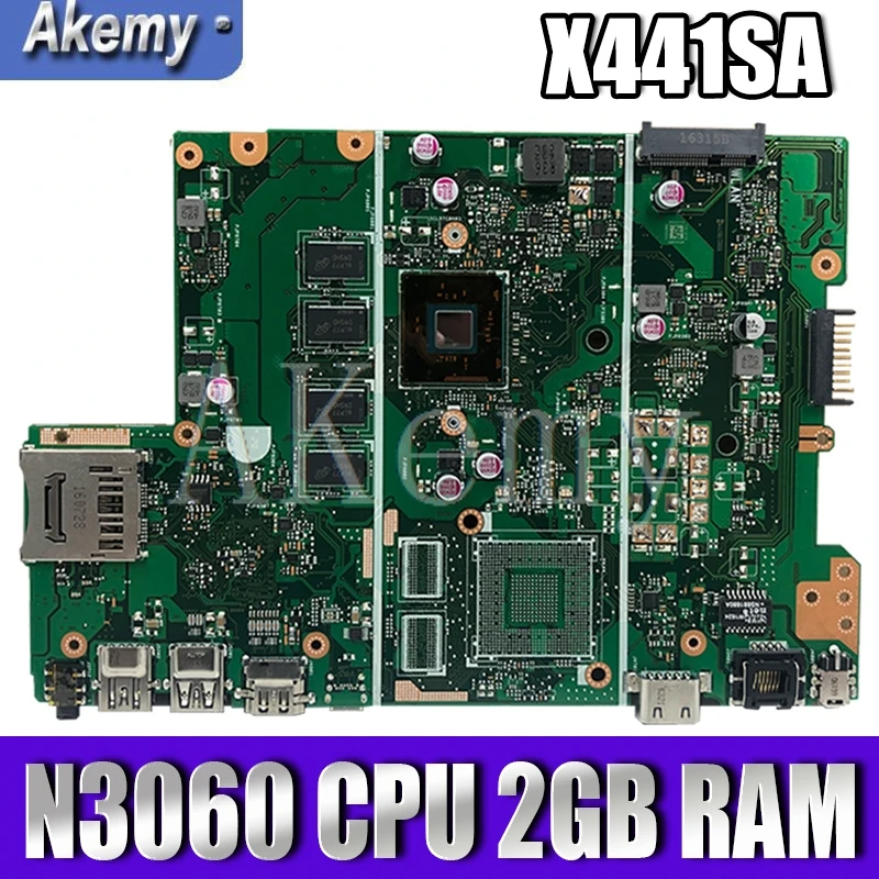 

X441SA Motherboard X441SA N3060 CPU 2GB RAM Mainboard For Asus X441S X441SA X441SC Motherboard Test OK