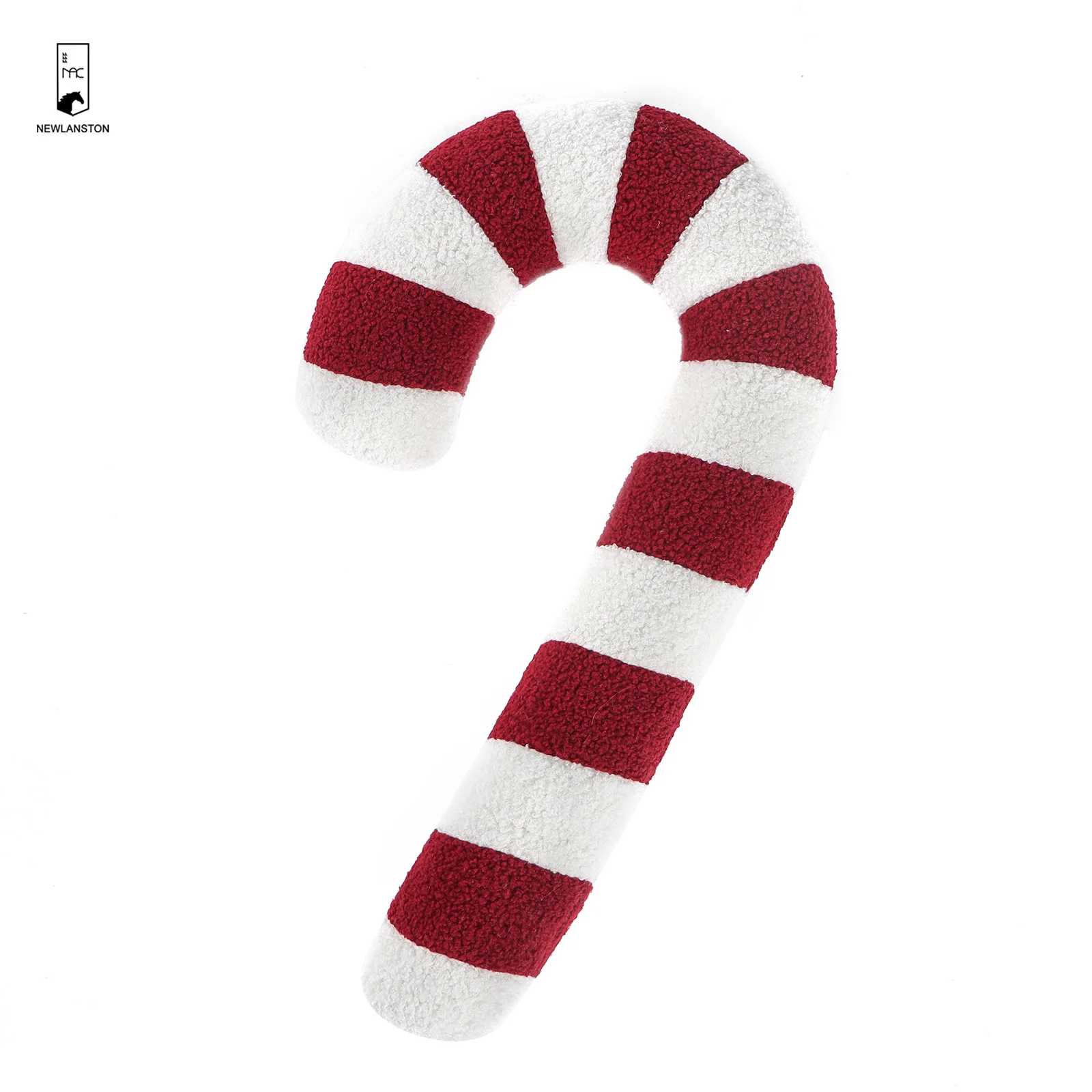 

Super September Ready To Ship Christmas Candy Cane Custom Pillow Plush Red White Striped Cushions For Home Decor