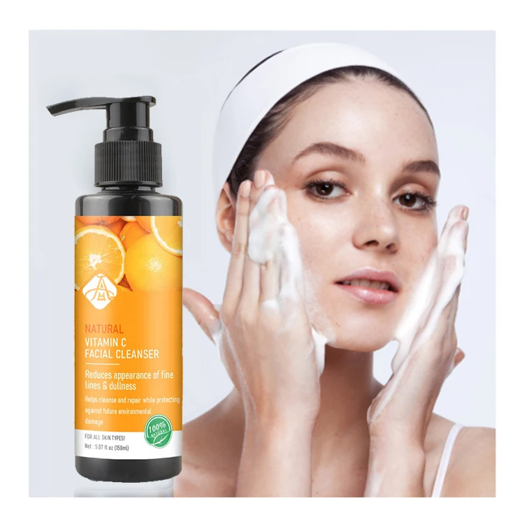 

AH Private Label Prevents Acne Facial Cleanser Whitening Vitamin C Face Wash