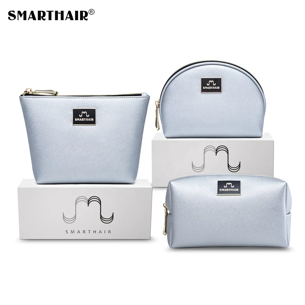 
Premium Branded Deluxe Small Cosmetic Presentation 3D Printed Material Makeup Durable Pouch Ziplock Clutch Bag 