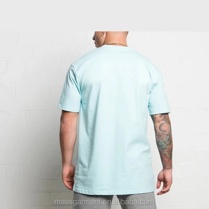 Custom 90% Cotton 10% Polyester Bigger Oversized Fit Men T Shirt With ...