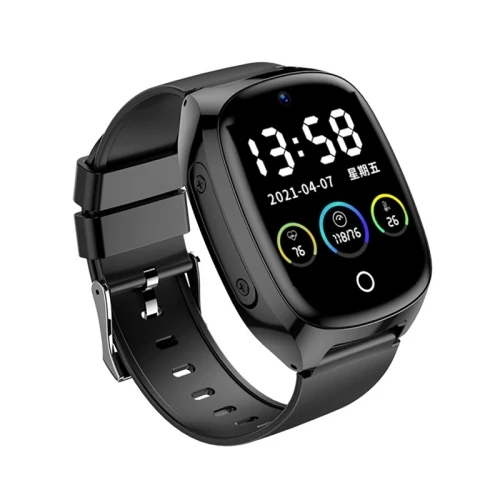 

2022 New Model Smart Wristband D300 1.54 inch IPS Screen Smart Watch Support Tracking and Positioning & Video Call, Balck