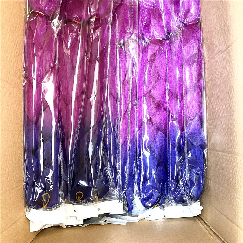 

Ombre Synthetic Jumbo Braiding Hair, Custom-made