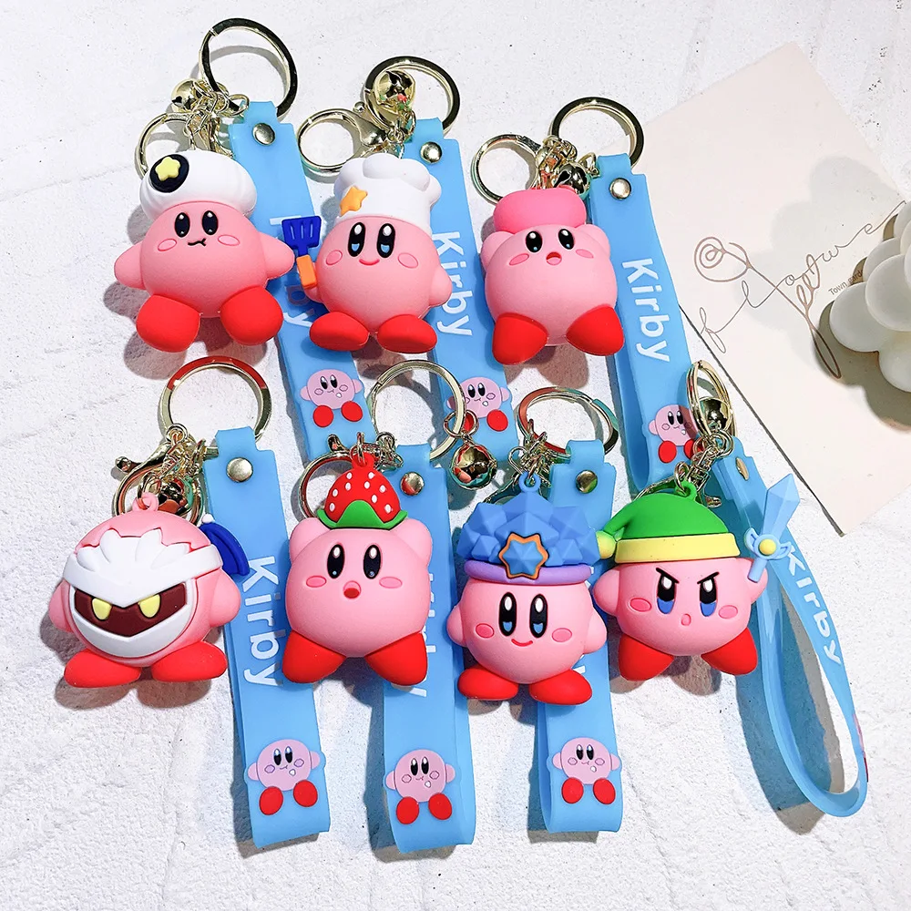 

8 kinds of Car key chain school bag cute couple pendant cartoon doll bag hanging key other key chains metal key chain