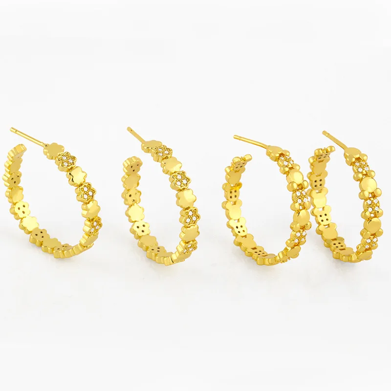 

New Design European Fashion Geometric Alloy Earrings Personality Geometric Shaped Gold Plated Alloy Hoop Earrings