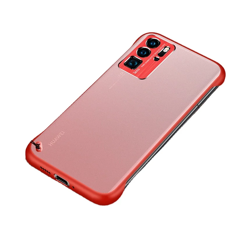 

50PCS Free Shipping Shockproof Bumper Absorption TPU Mobile Phone Case For Huawei P30/P30 Pro Slim Protection Back Cover Shell, Black/blue/red