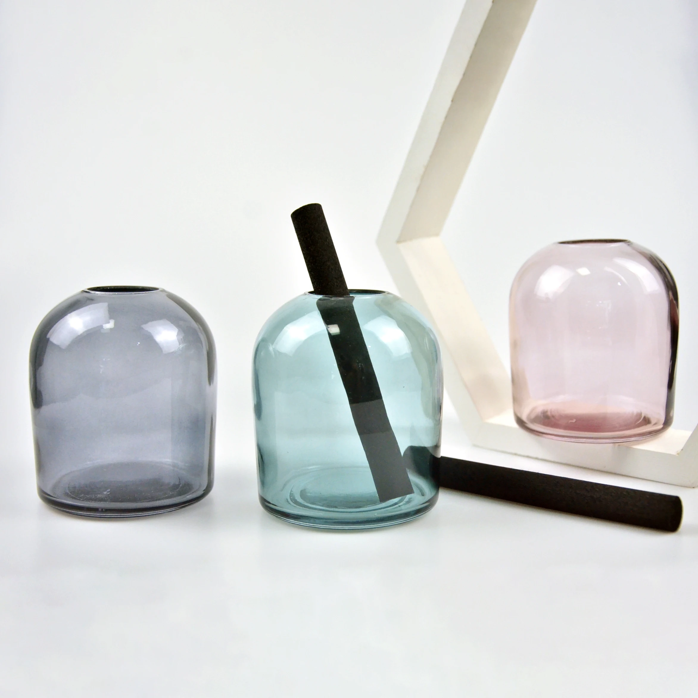 

400ml reed diffuser aroma bottles glass home fragrance black reed diffuser glass bottle