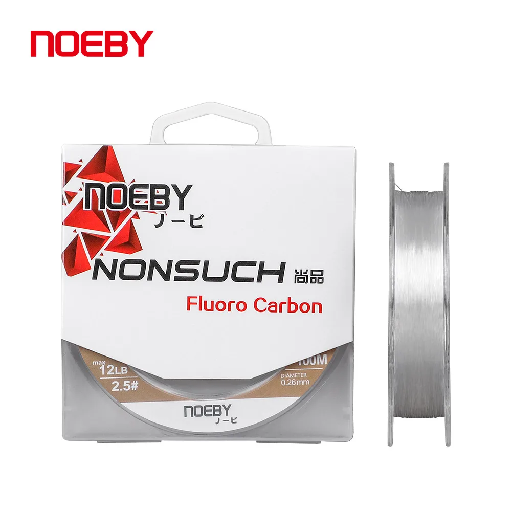 

Noeby 100M Highly Abrasion Resistant Fishing Fluorocarbon Line Nonsuch Tangle-Free Nylon Thread Fishing Leader Line for Sinking