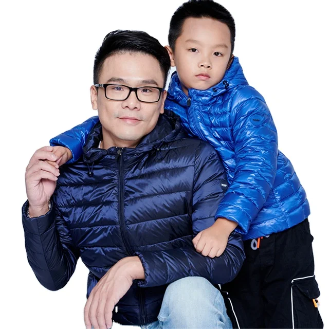 

wholesale thin ultra light hooded warm plus size men winter super nylon puffer men's duck down fill coat jacket