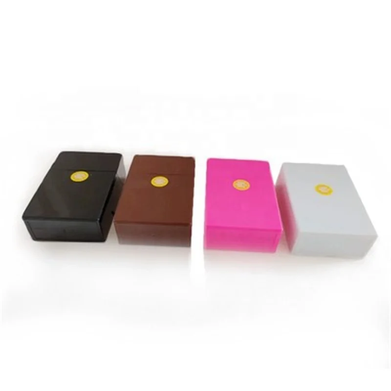 

Hot Sales Plastic Empty Cigarette Pack Eco-friendly Waterproof Automatic Cigarette Case, Pink/coffee/black/white