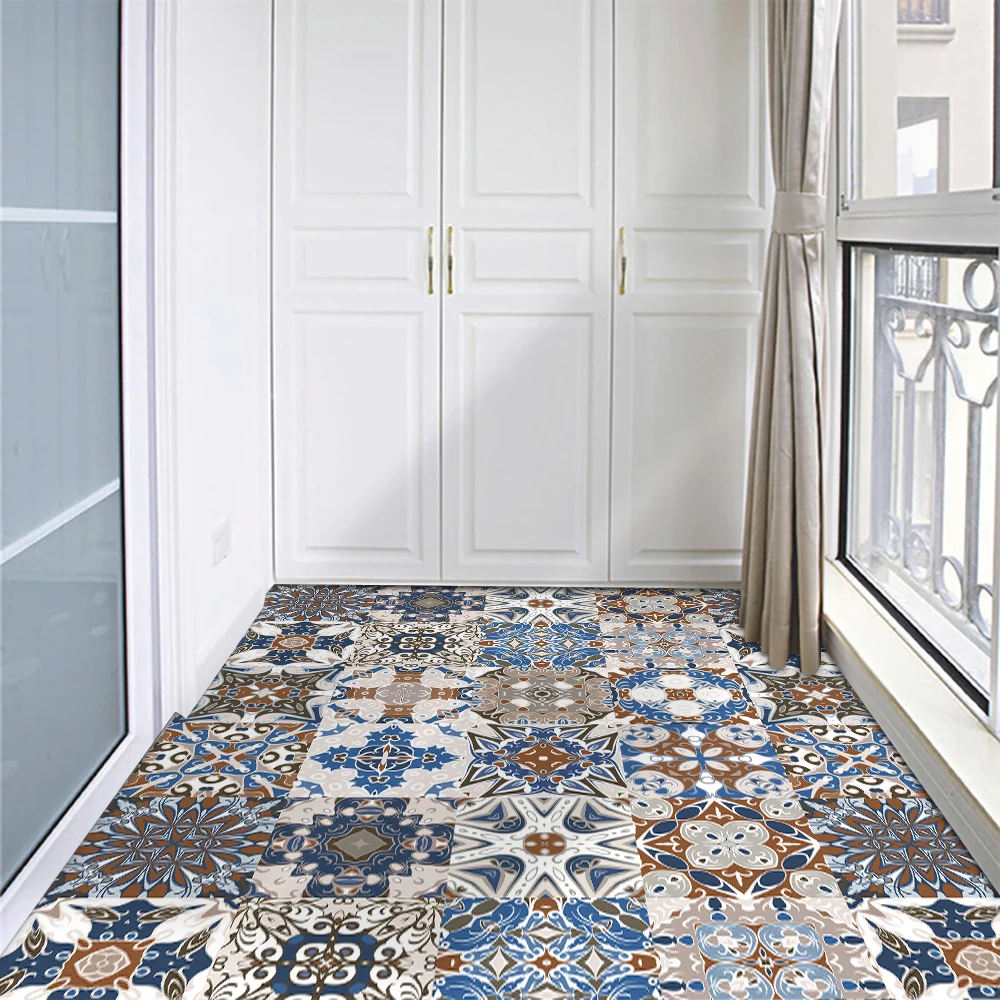 

16pcs  European Style Crystal Hard Film Tiles Sticker Home Decor Wall Stickers Self-adhesive Removable PVC Wallpaper