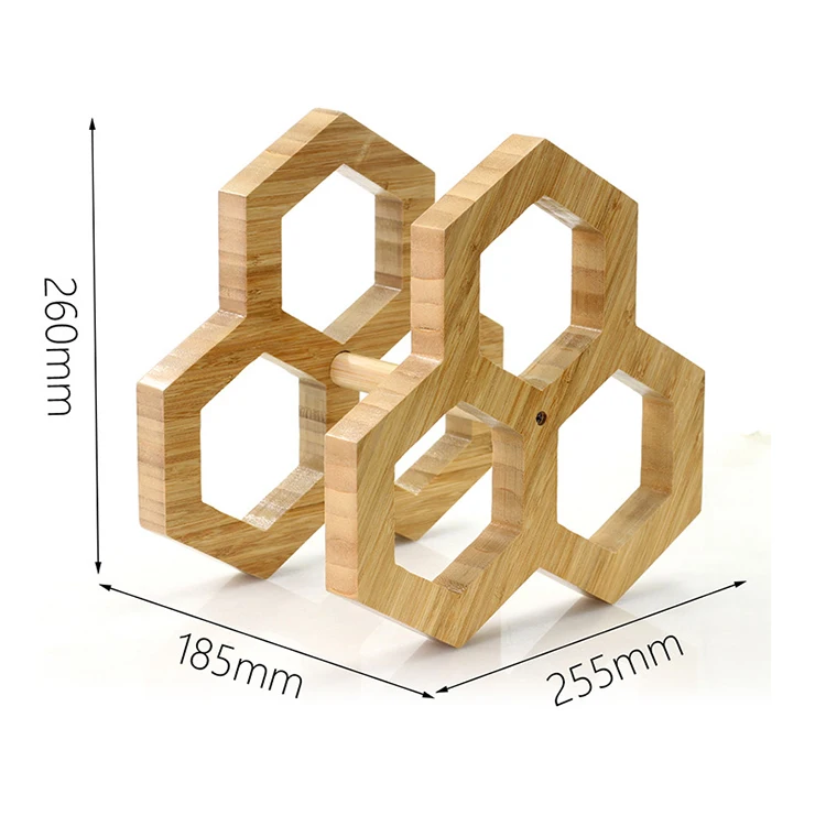 

Original ecology bamboo wooden wine bottle rack