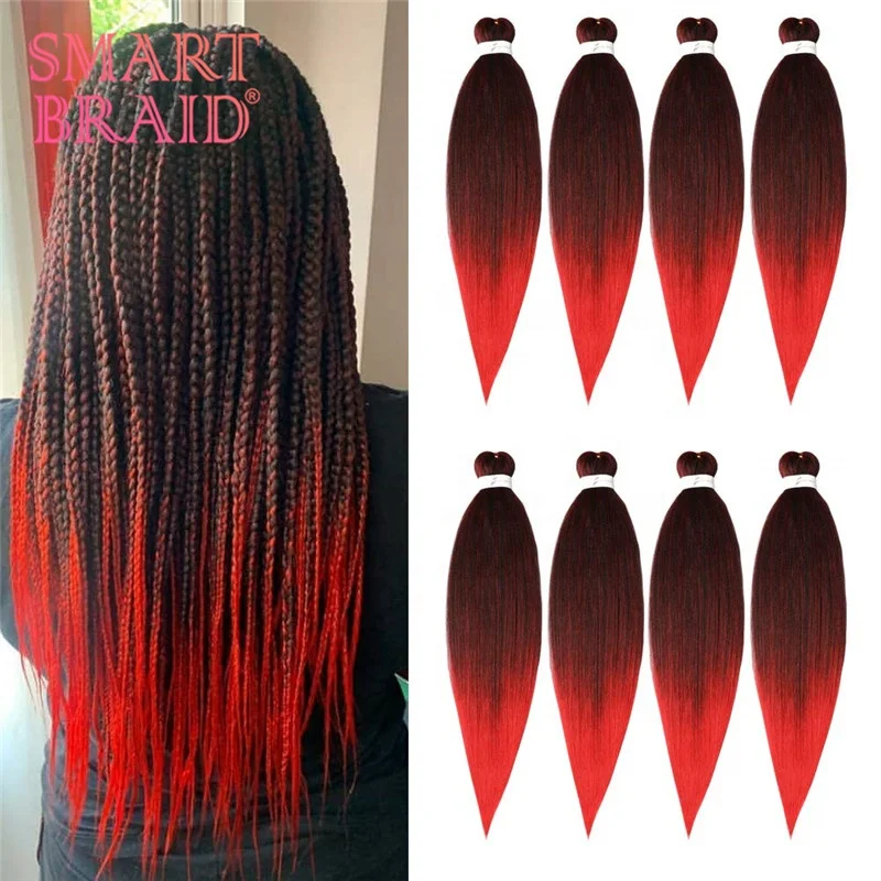 

2 Tone 75g Synthetic Braiding Hair Hot Water Set Yaki Texture Braids for Black Women 20 inch Braid Hair Extensions