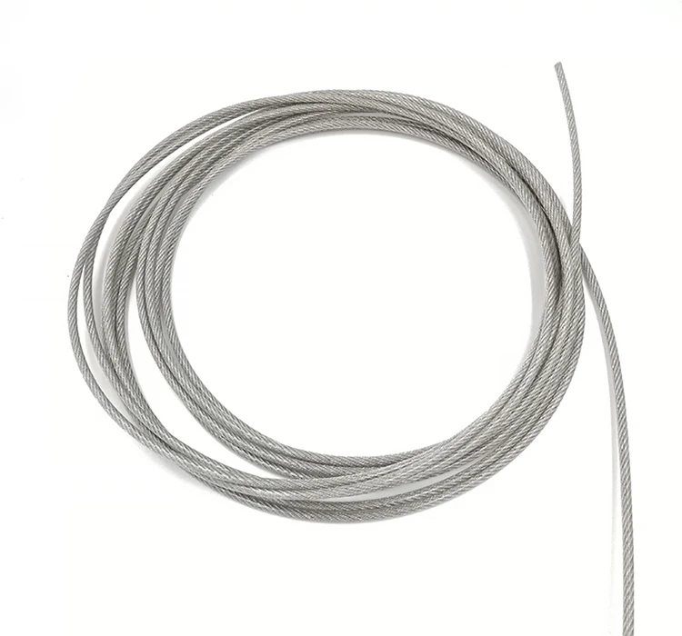 100 MTRS X 3MM TO 4MM 7/7 FLEXIBLE  PVC PLASTIC COATED GALVD  WIRE ROPE 
