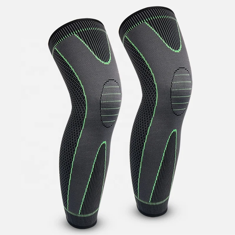 

High Quality Length Knee Brace Compression Fitness safety Rubber knee sleeve Knee support, One color