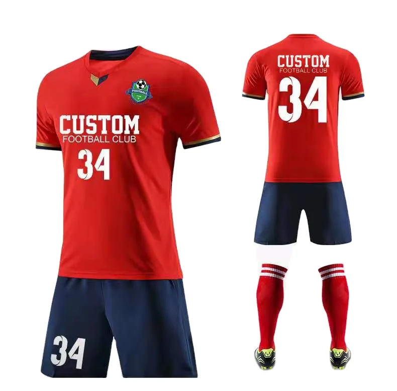 

Custom Factory New Design Thai Quality Cheap Sublimation Printing Oem Logos Soccer Jersey Wear For Football Club Uniform Kits