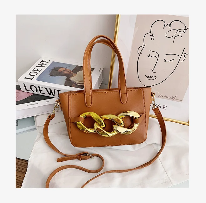 

2021 trend retro handbag acrylic chain one shoulder messenger bag party for women, 5 colors