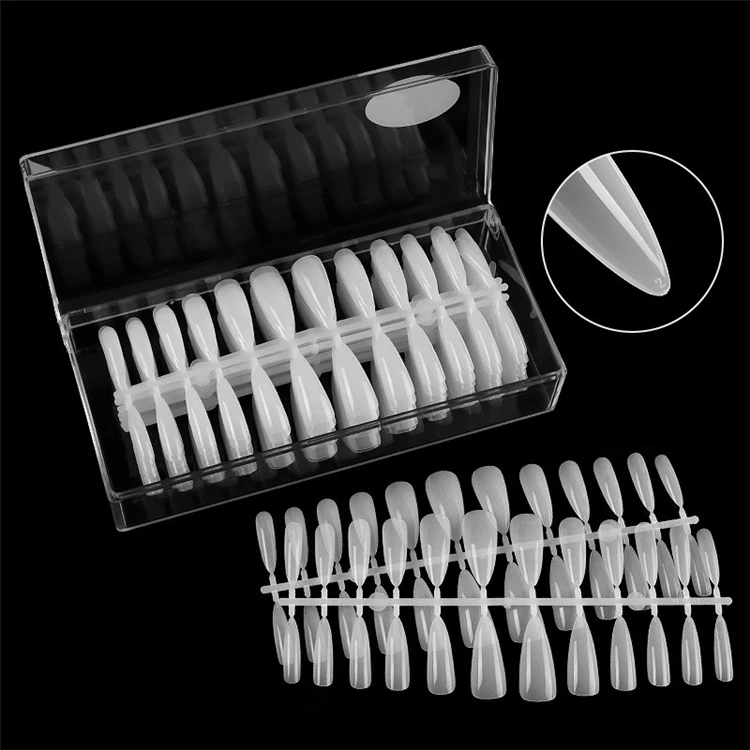 批发新504无缝超薄指甲板尖假指甲尖