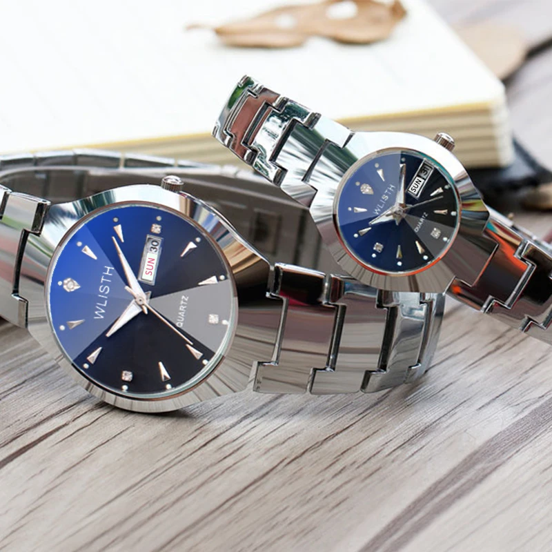 

Wlisth watch wholesale men Fashion watches tungsten steel reloj hombre waterproof fashion business quartz watch black
