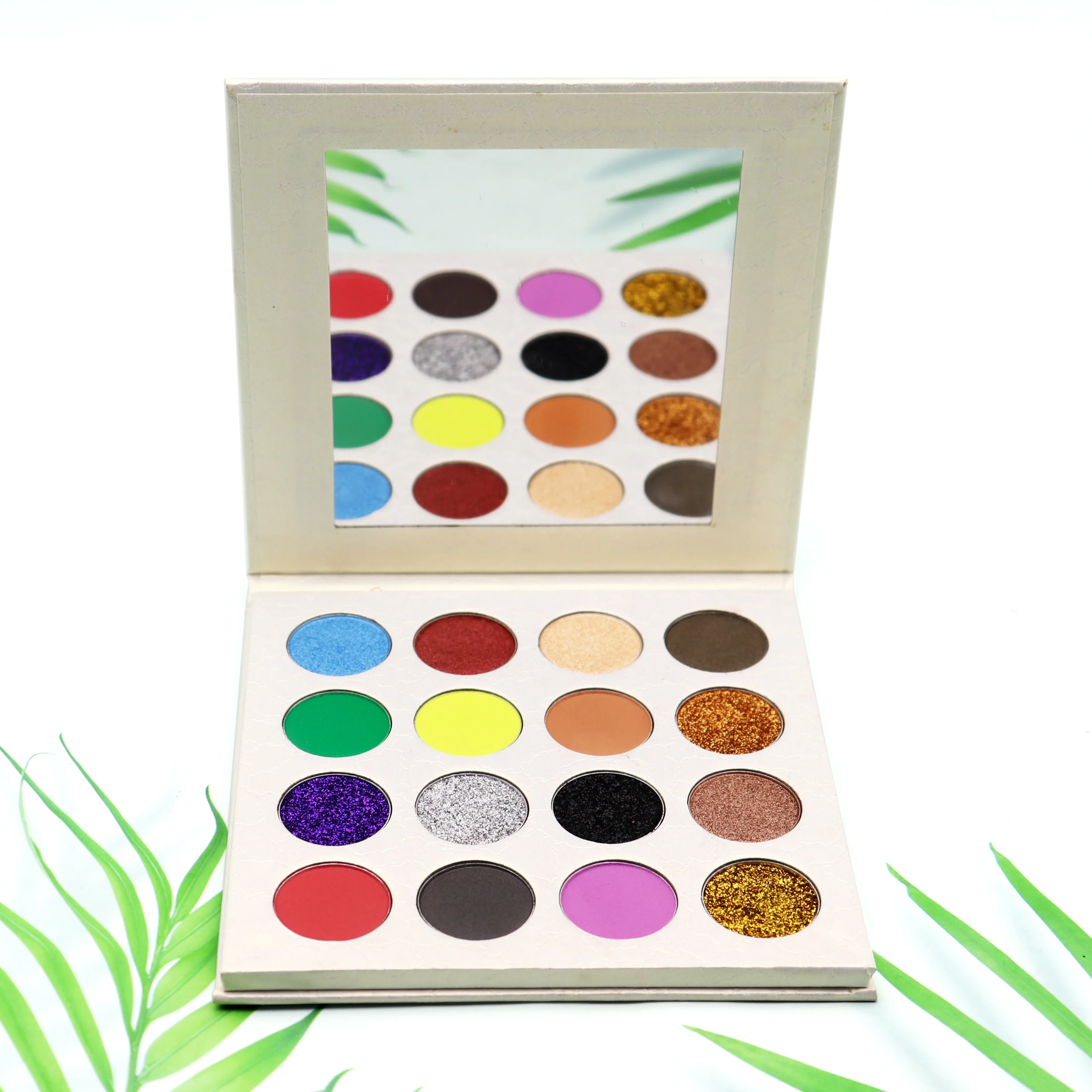 

Custom Colorful Logo Printing Cardboard Make up Palette Eyeshadow Palette
