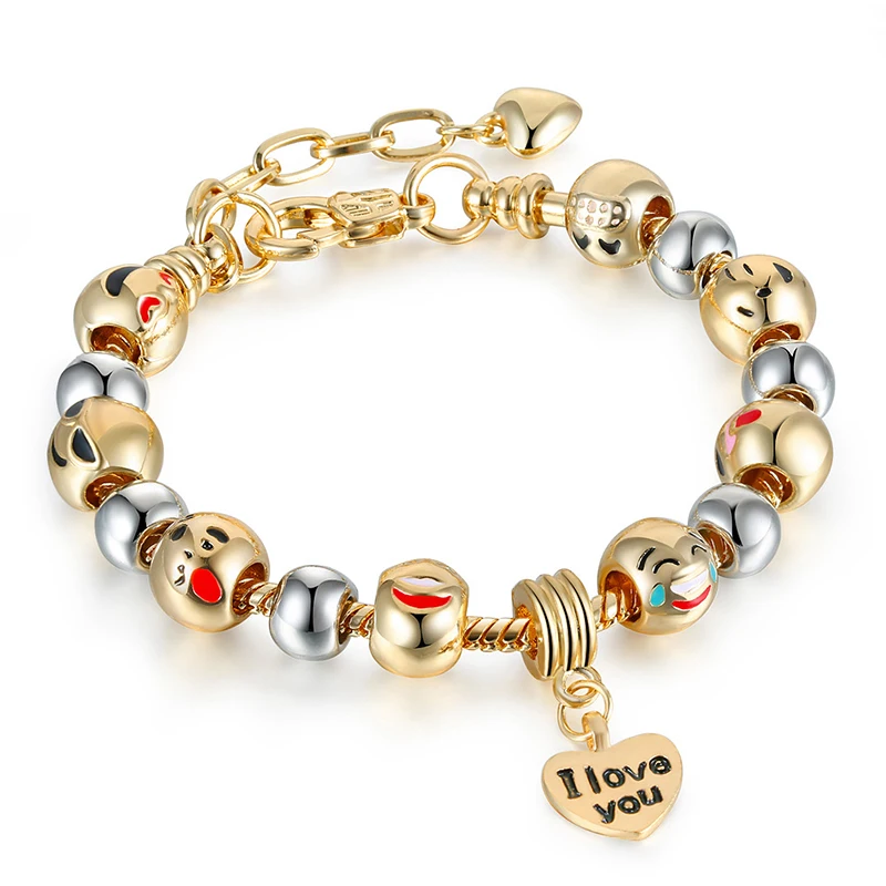 

HOVANCI New arrival paris charm bracelet women bracelet 18k gold plated fit bead bracelet